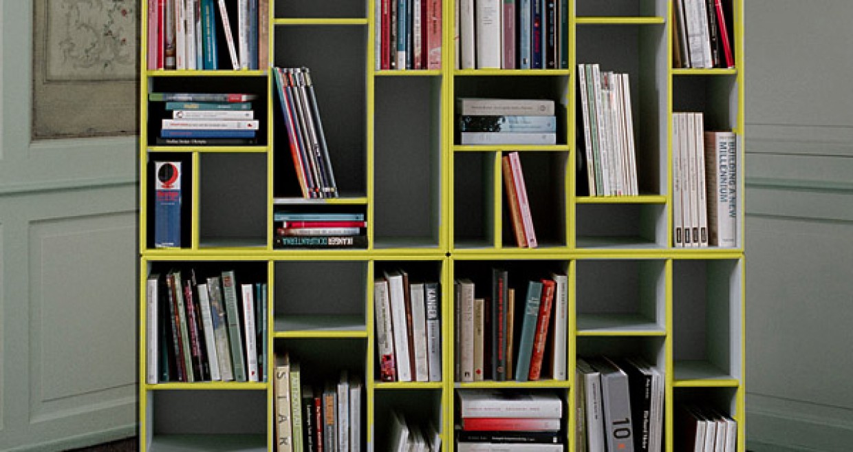 PAINTED BOOKSHELVES