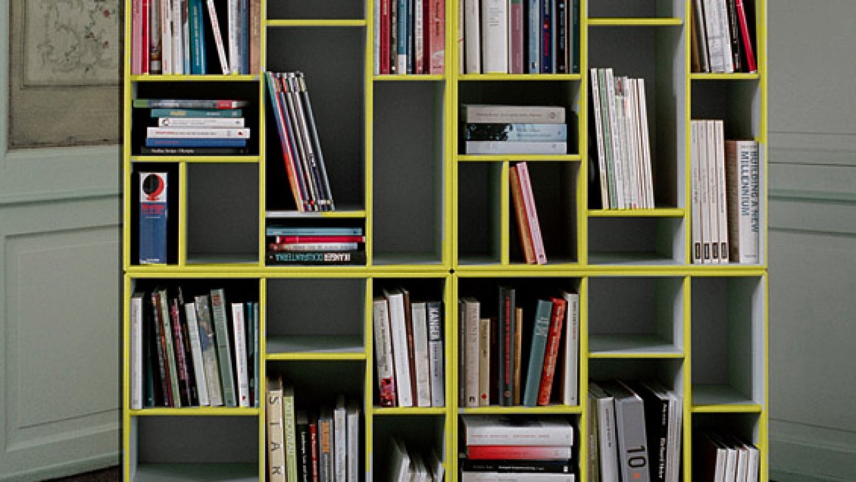 PAINTED BOOKSHELVES